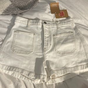 Reformation denim shorts